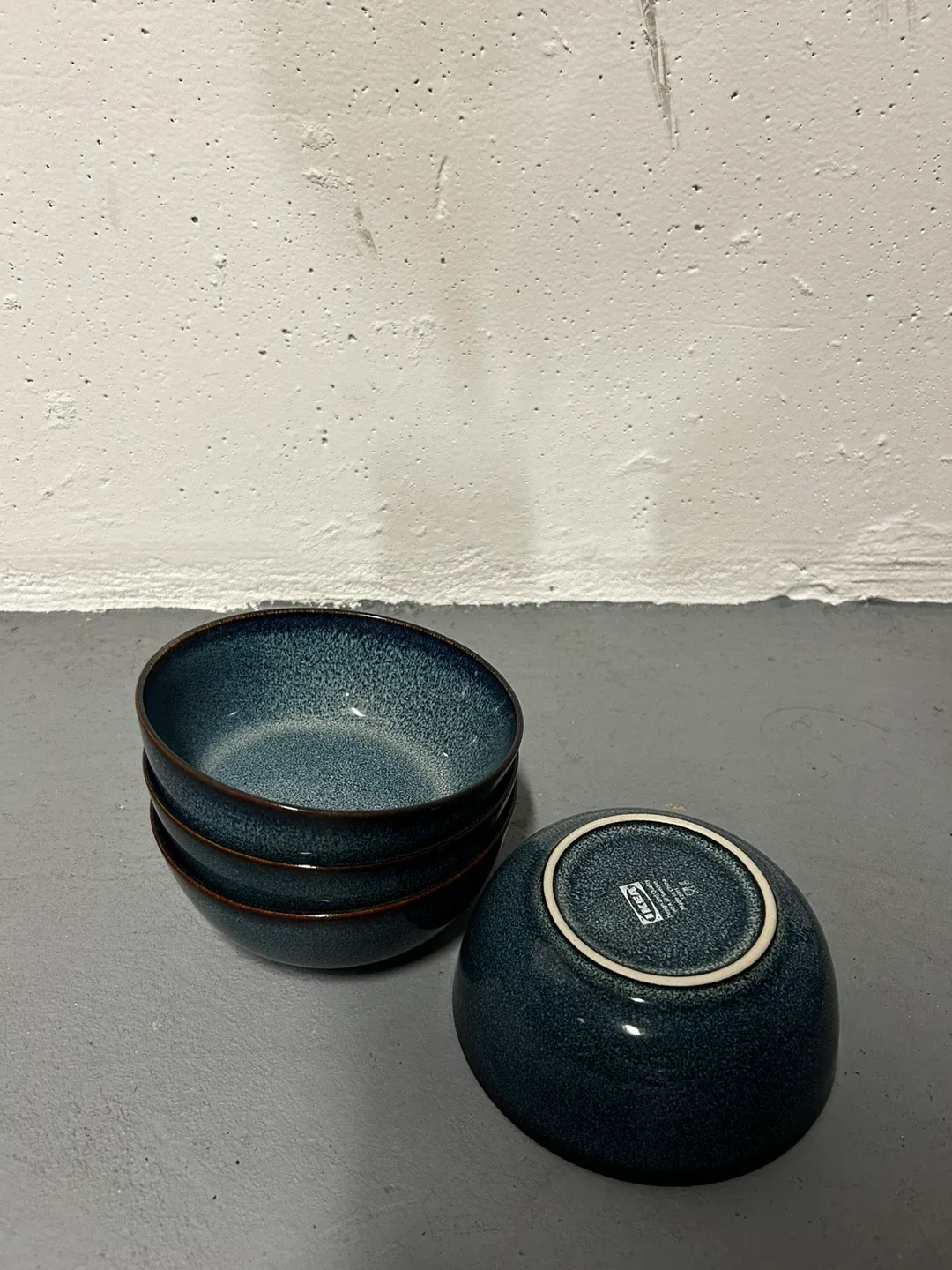 IKEA FÄRGKLAR Bowl, Dark Turquoise, Set of 4