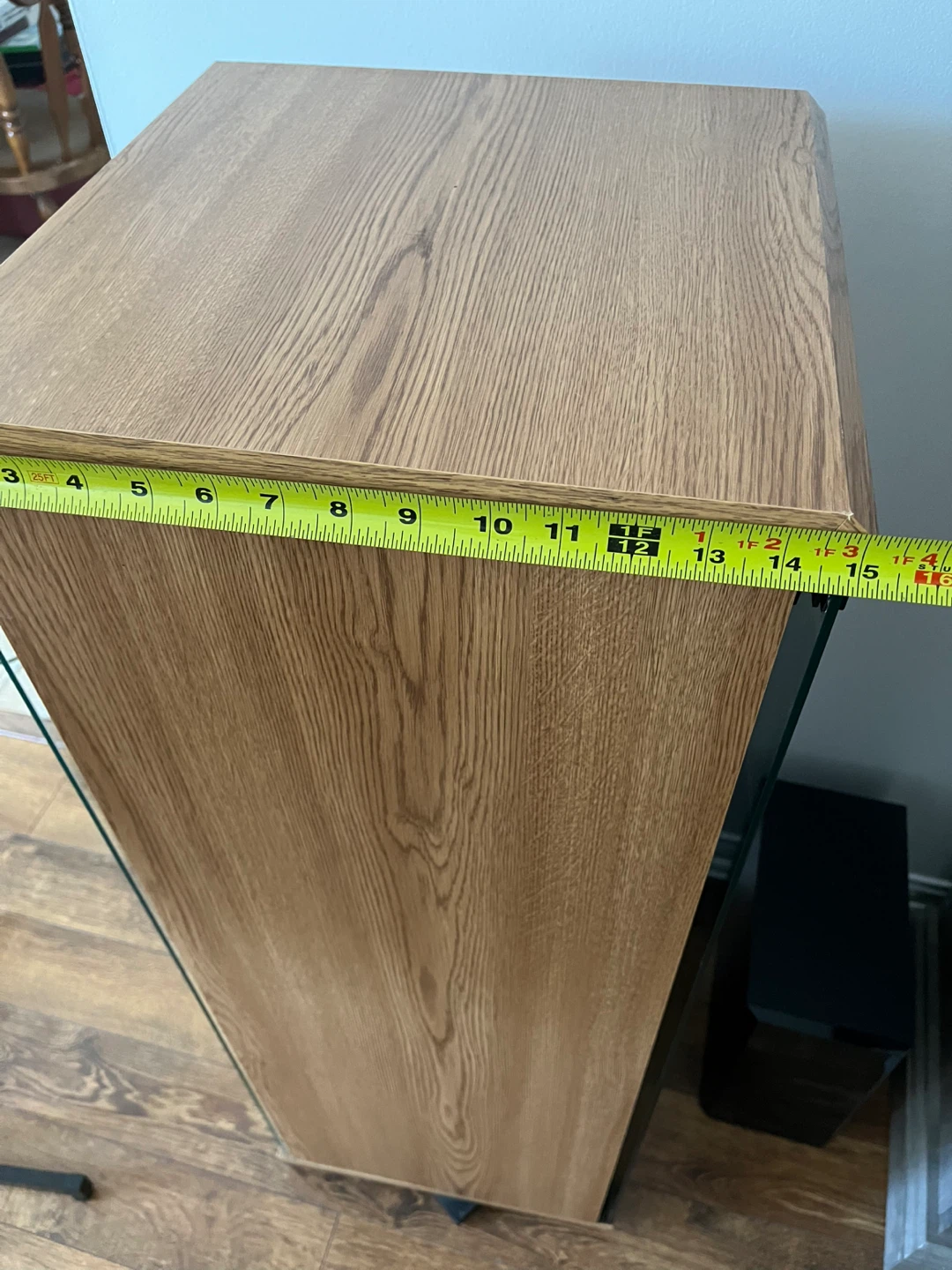 Oak Veneer Media Cabinet - 15" x 40" - photo 4