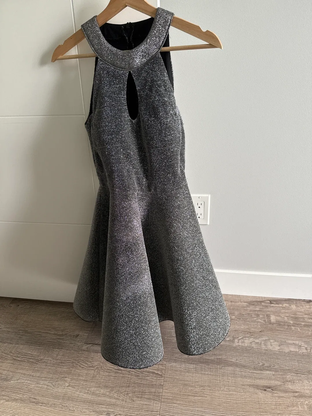 Sparkly Silver Party Dress thumbnail
