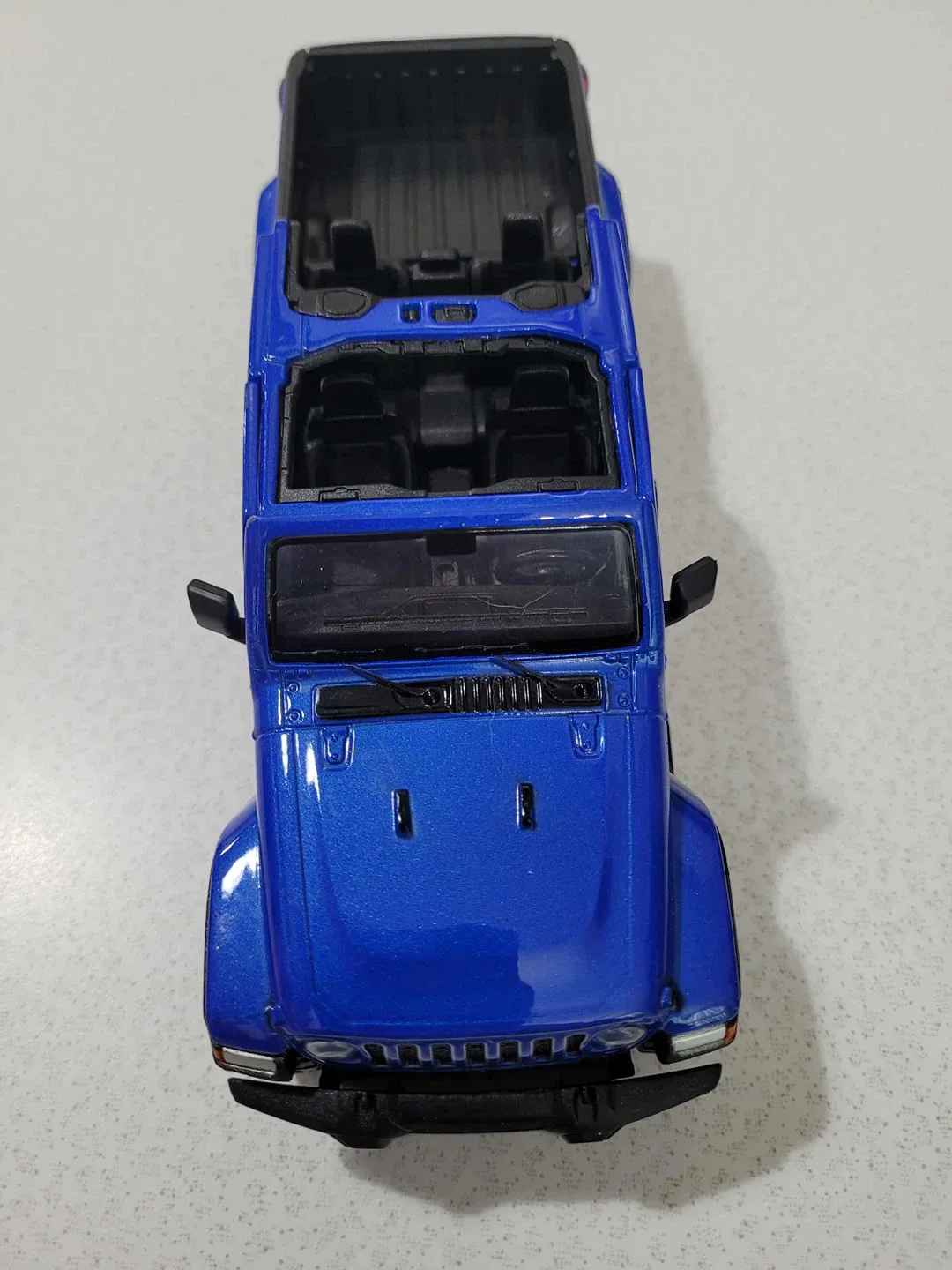 Jeep Gladiator Truck Blue Diecast Model Car toy image indicator(2)
