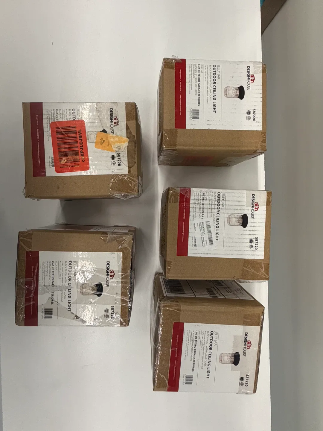 Design House Jelly Jar Outdoor Ceiling Light image indicator(2)