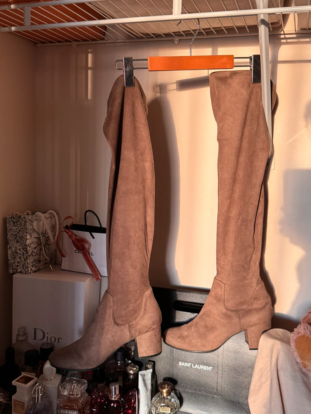 Brown Thigh High Boots, Size 8 - photo 3