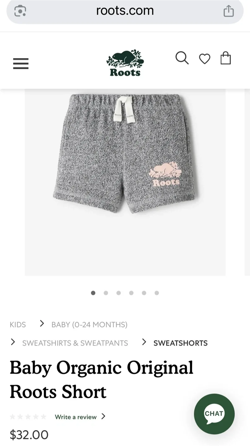 Roots Baby Organic Original Roots Short - 6-12M image indicator(5)