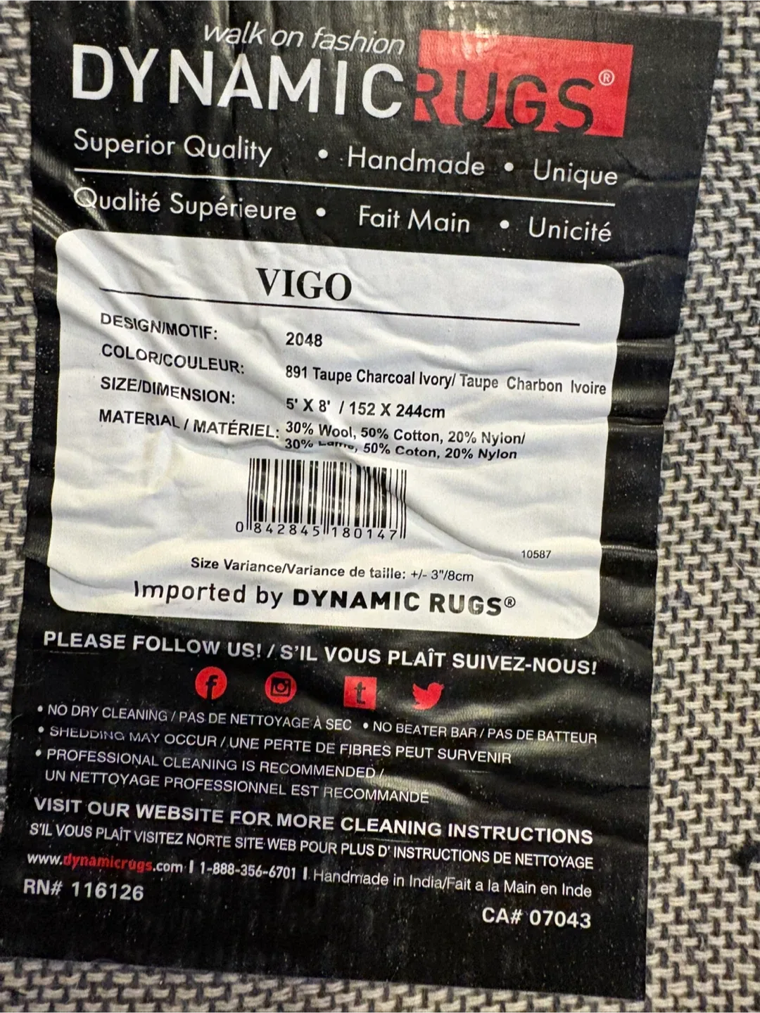 Dynamic Rugs Area Rug 5x8 image indicator(7)