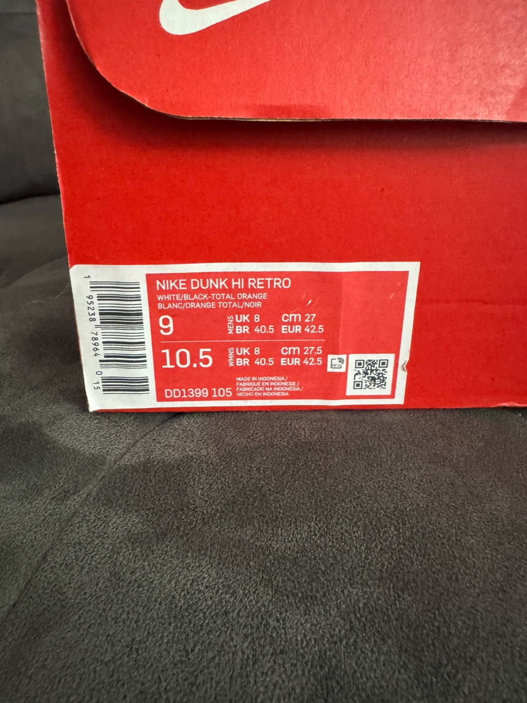 Nike Dunk High size 9M - photo 5