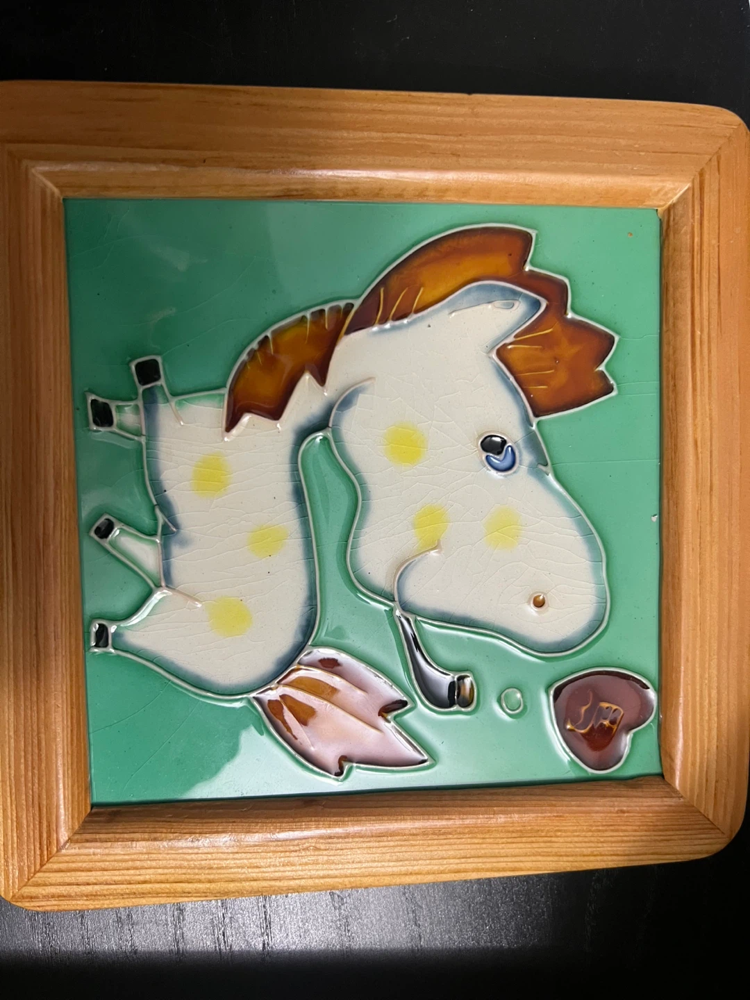 Framed Horse Tile Art