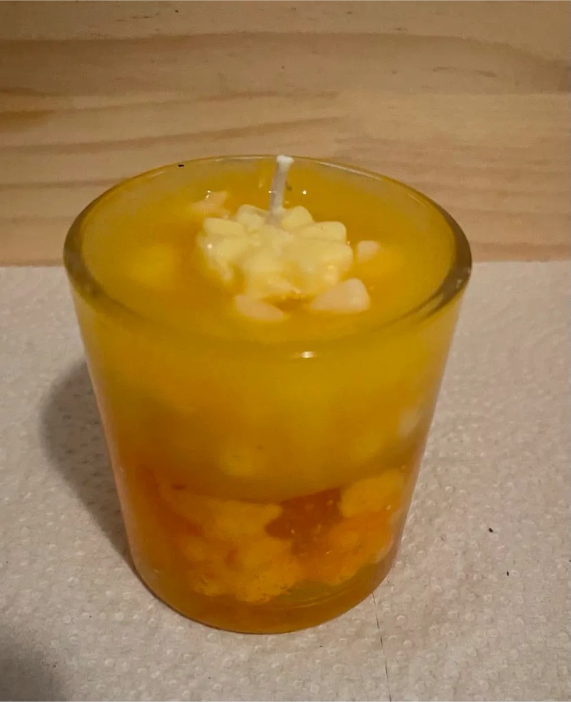 Handmade Orange Candle & Decorated Tumbler image indicator(9)