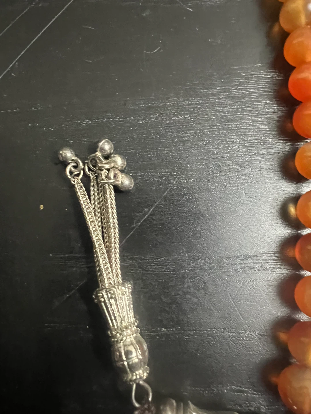 Orange Agate Tasbih Prayer Beads - photo 3