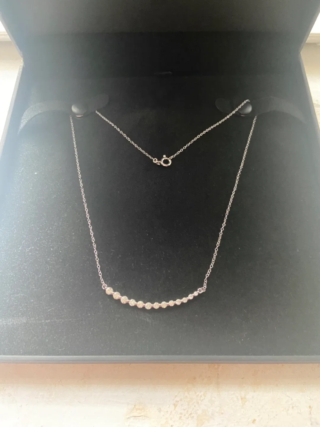 Peoples Jewellers White Sapphire Necklace in Sterling Silver