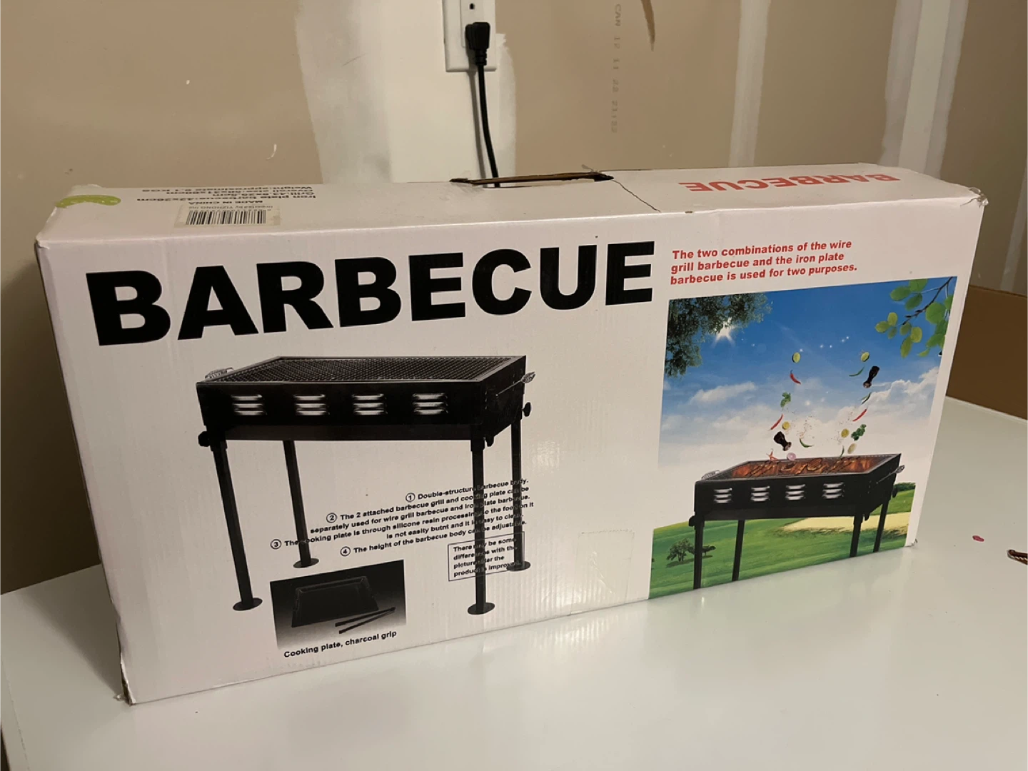 New Barbecue Grill (Unused, Box Opened)