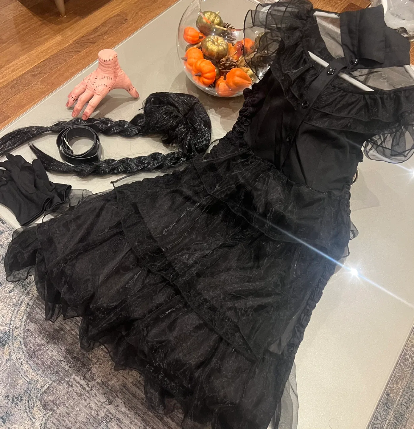 Wednesday Addams Inspired Black Dress image indicator(4)