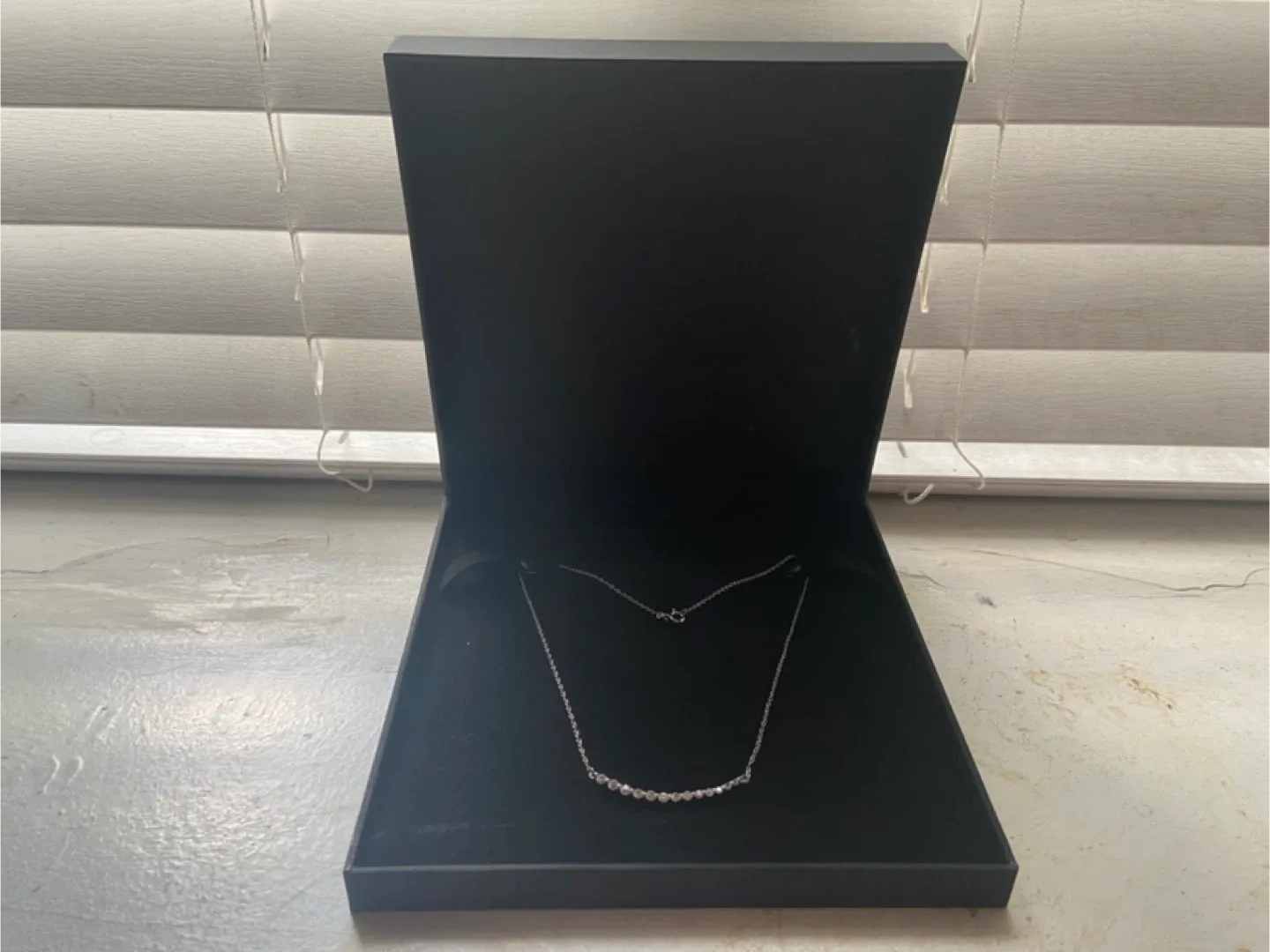 Peoples Jewellers White Sapphire Necklace in Sterling Silver image indicator(4)