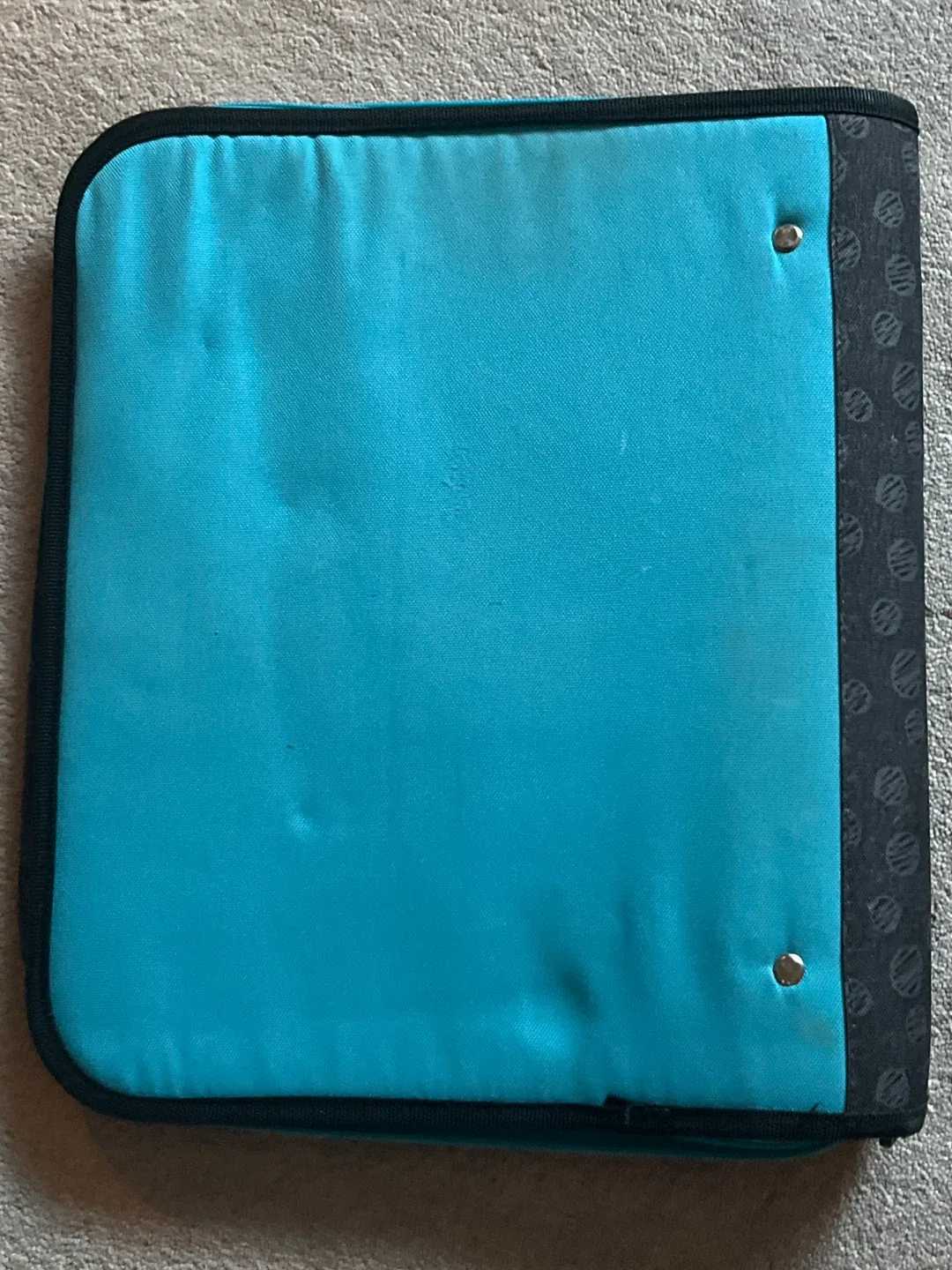 Roots 3-Ring Zipper Binder - Turquoise image indicator(2)
