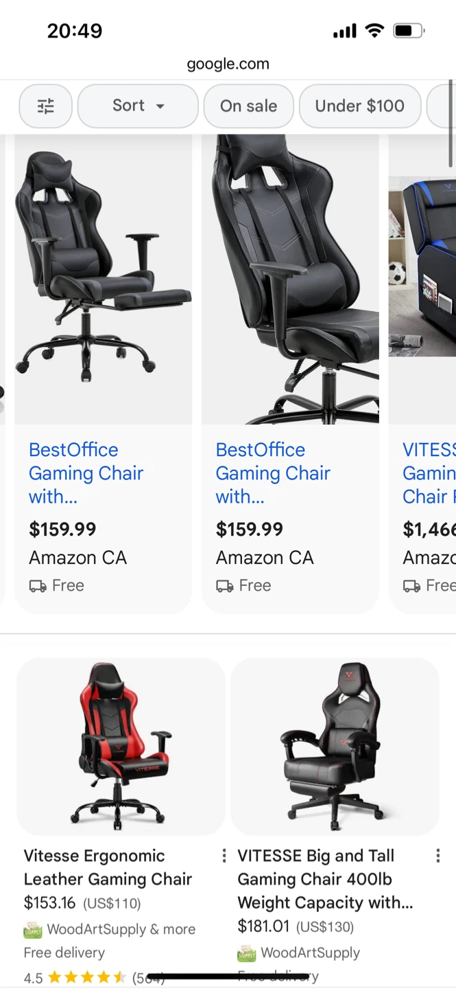 Vitesse Gaming/Office Chair - Black - photo 3