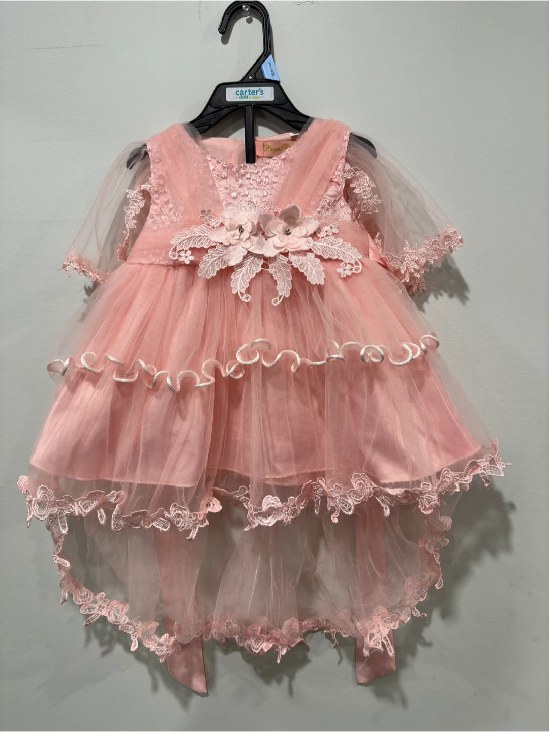 Pink Floral Baby Dress