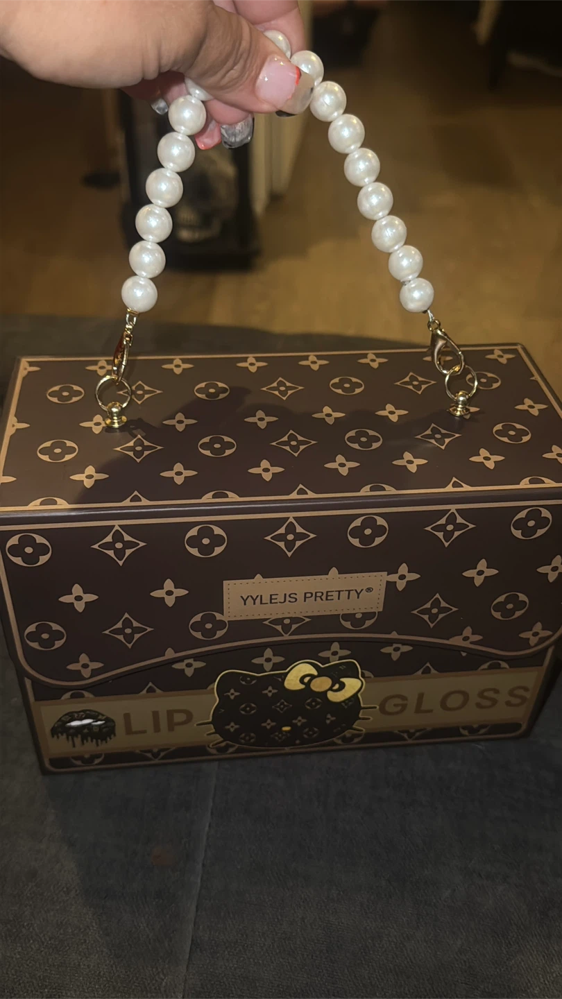 Yylejs Pretty Lip Gloss Box Pearl Handle