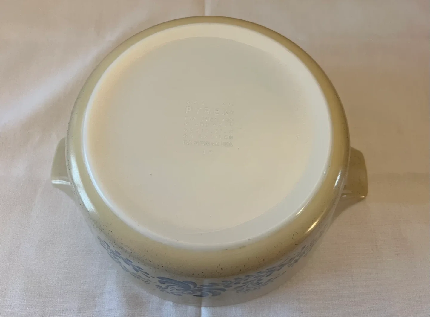 Vintage Pyrex 2.5 L/2.6 Q 475-B Homestead Pattern Round Dish image indicator(8)