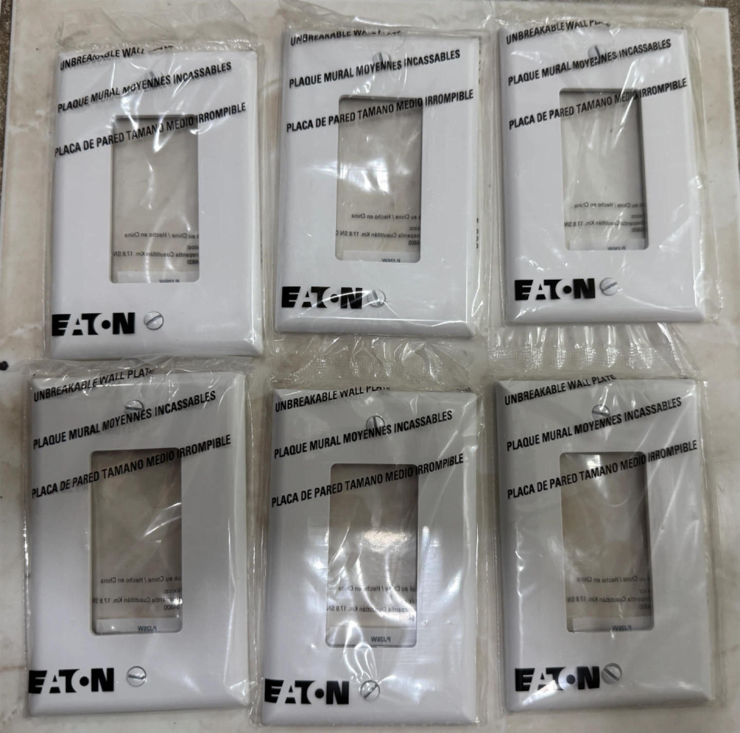 Eaton Unbreakable Wall Plate - Single Gang