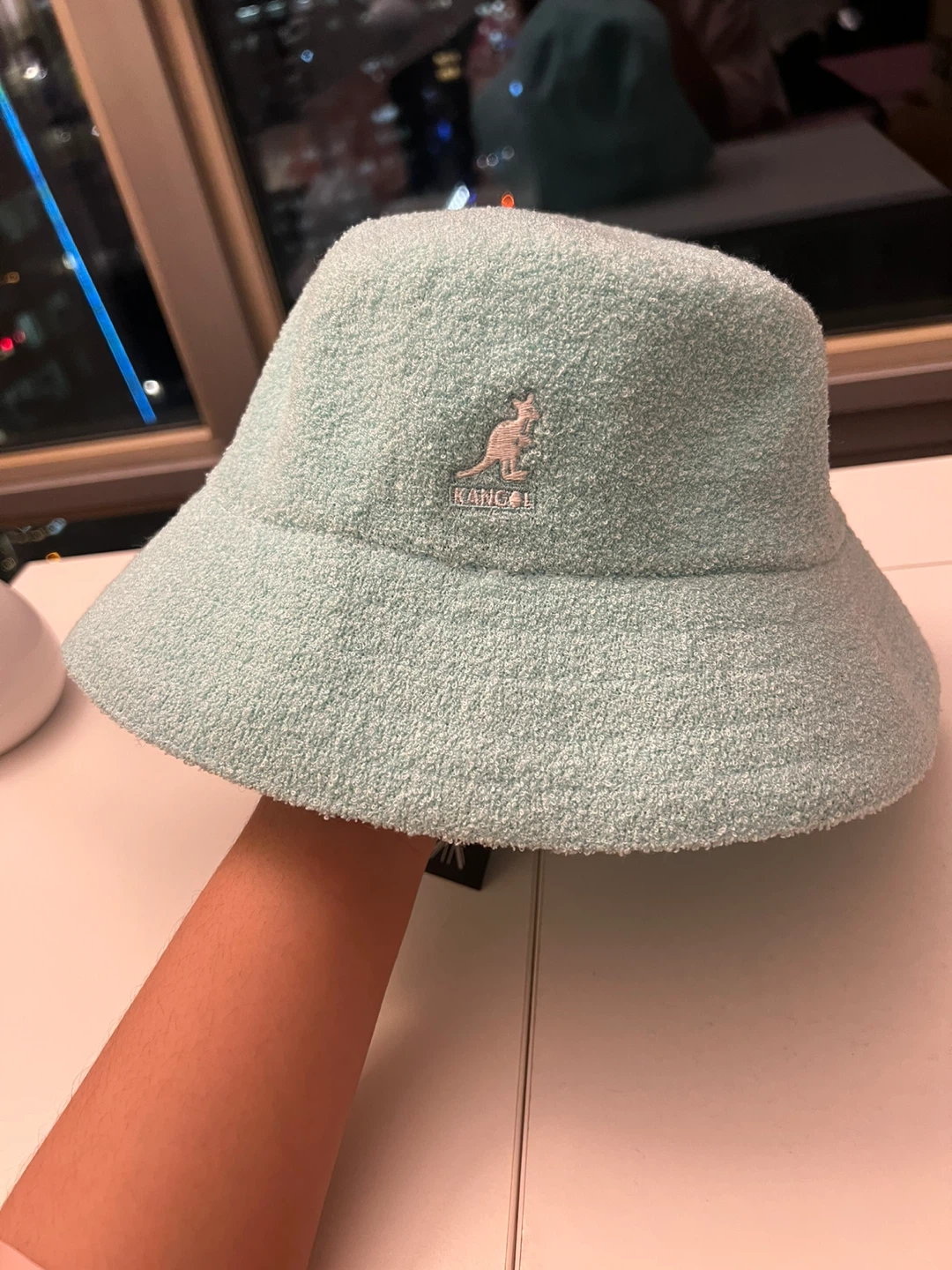 New Kangol Bermuda Bucket - Aqua size M