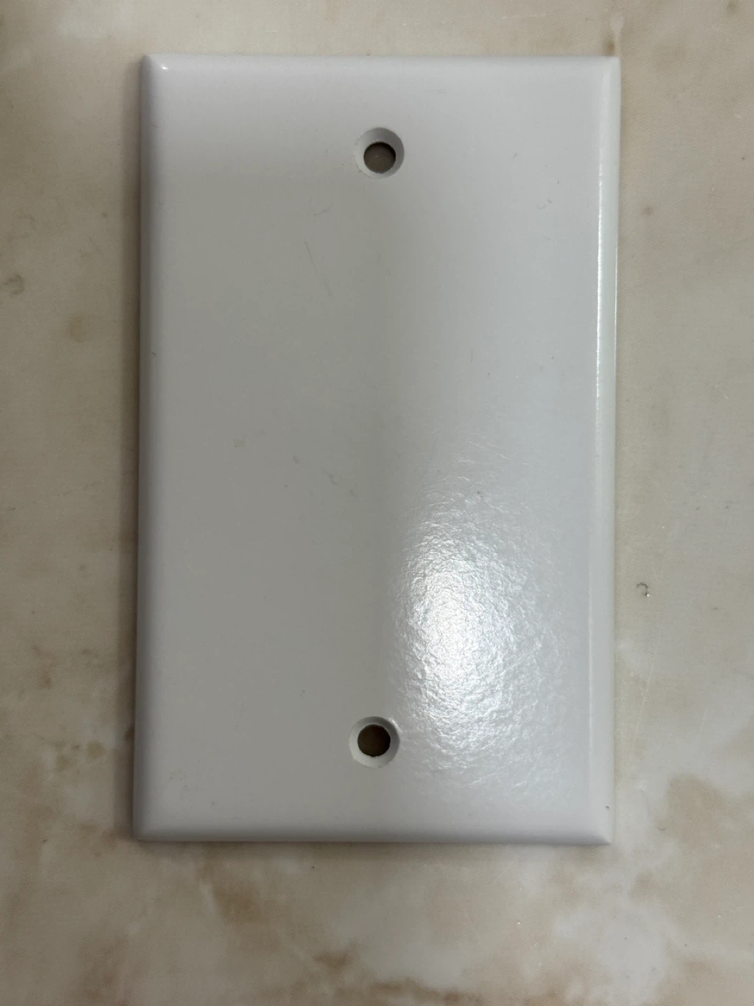 White Light Switch Cover Plate