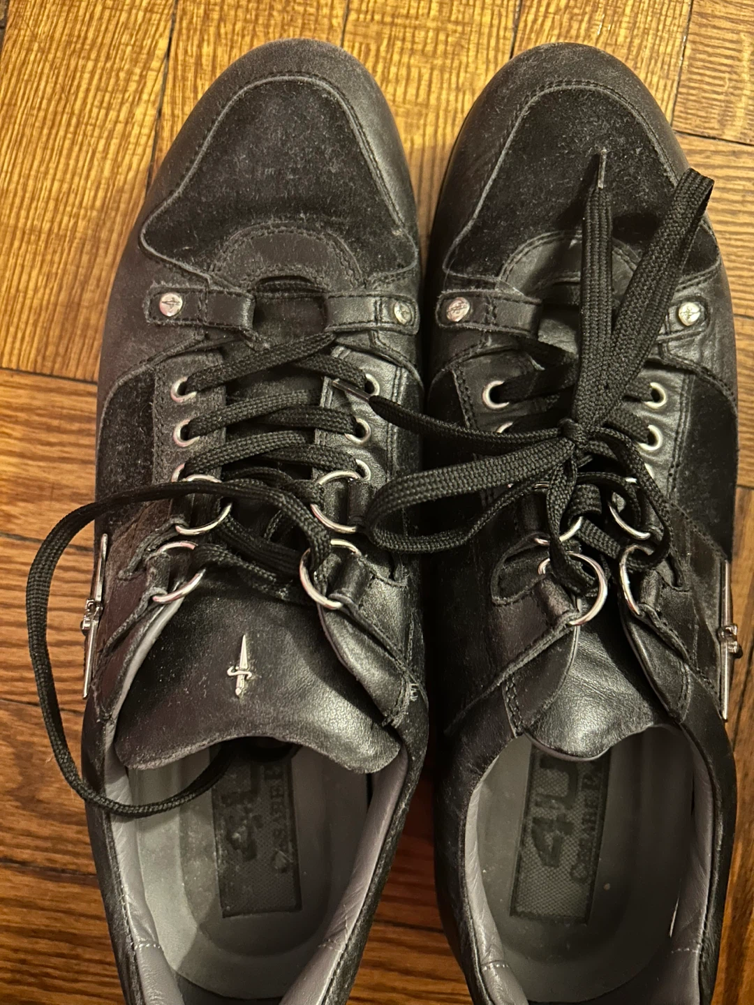 Cesare Paciotti Black Leather Sneakers - photo 2