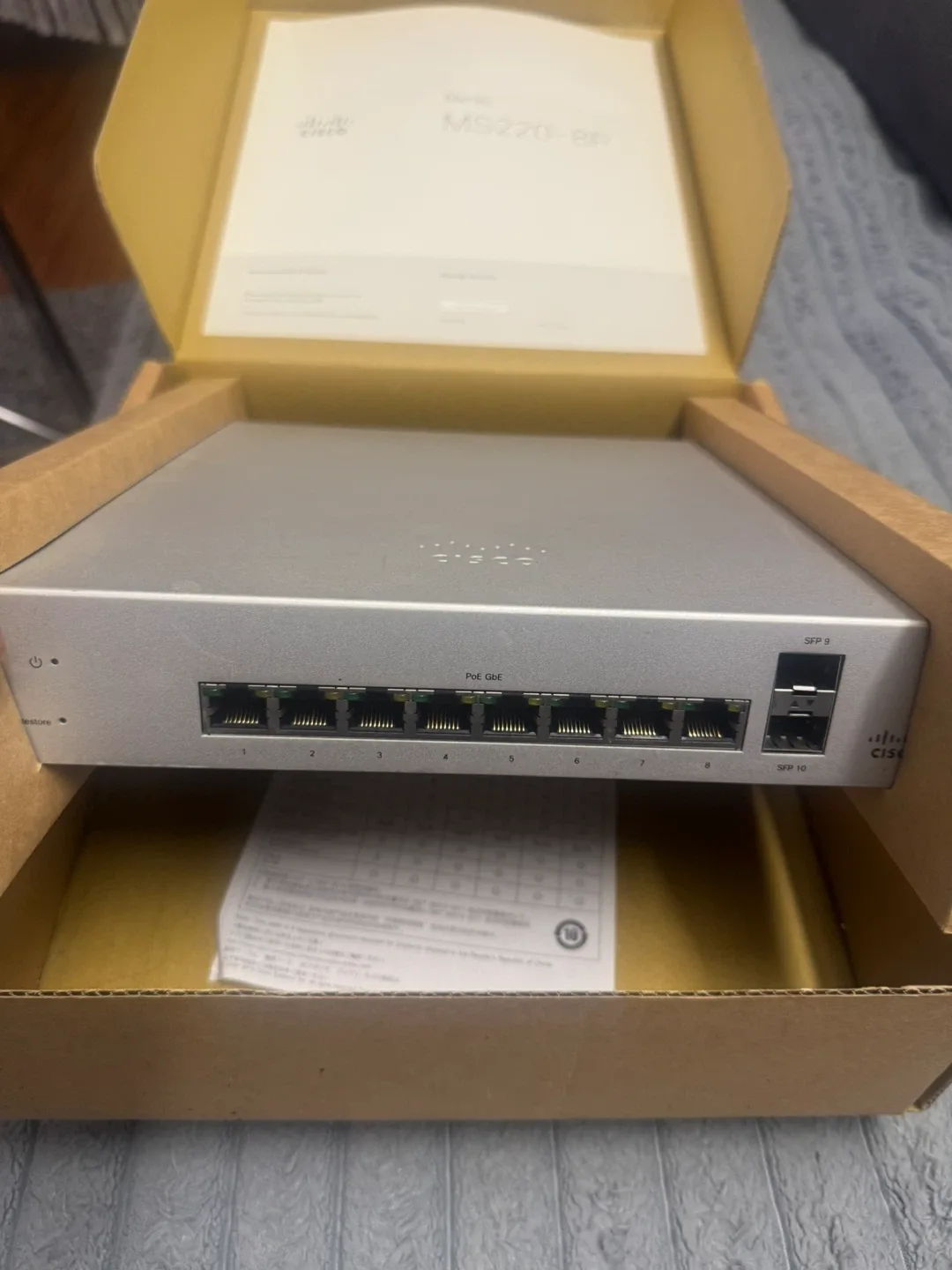 Cisco Meraki MS220-8P Switch - New in Box! image indicator(3)