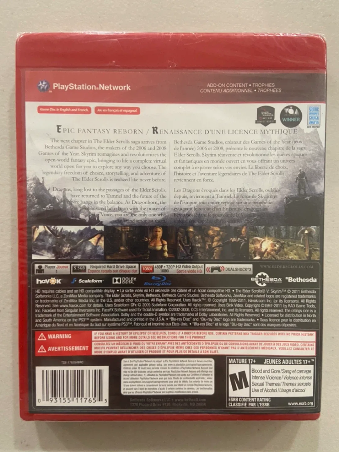 Sealed The Elder Scrolls V: Skyrim PS3 image indicator(2)