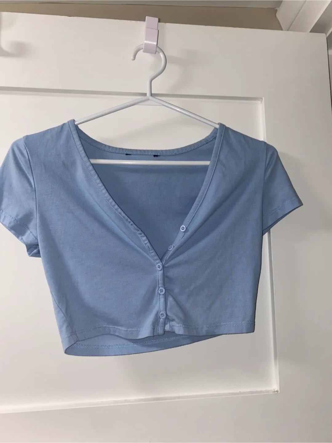 Blue Crop Top - Size Small thumbnail