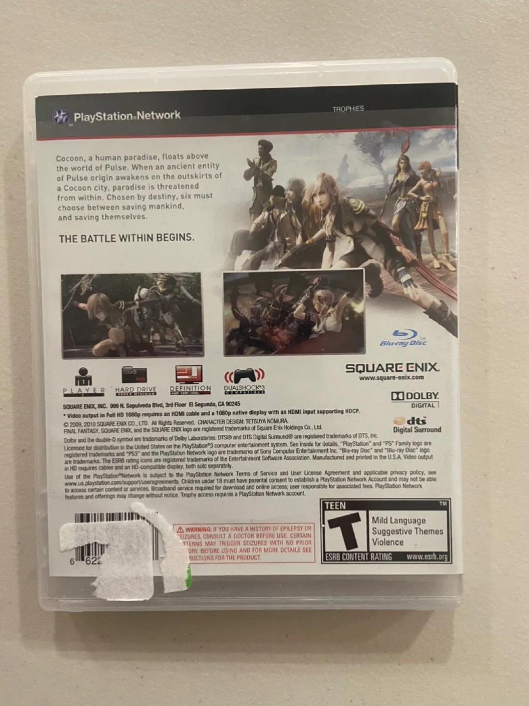 Final Fantasy XIII PS3 Game image indicator(2)