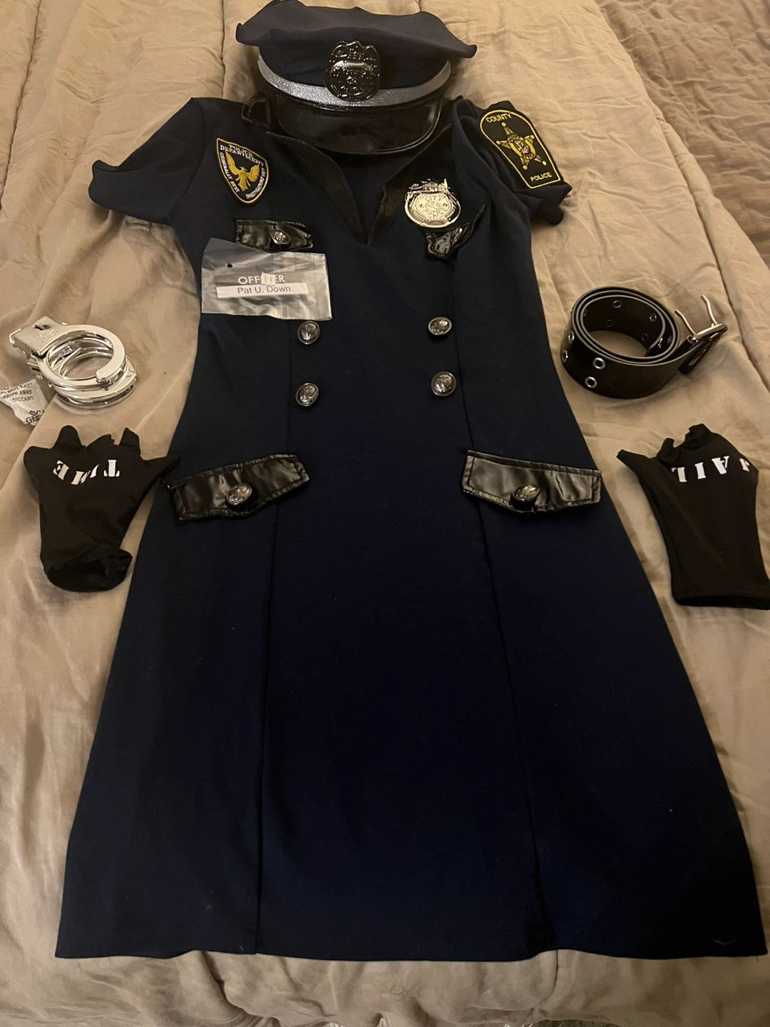 Dreamgirl Officer Pat U. Down Costume, Size S - photo 4