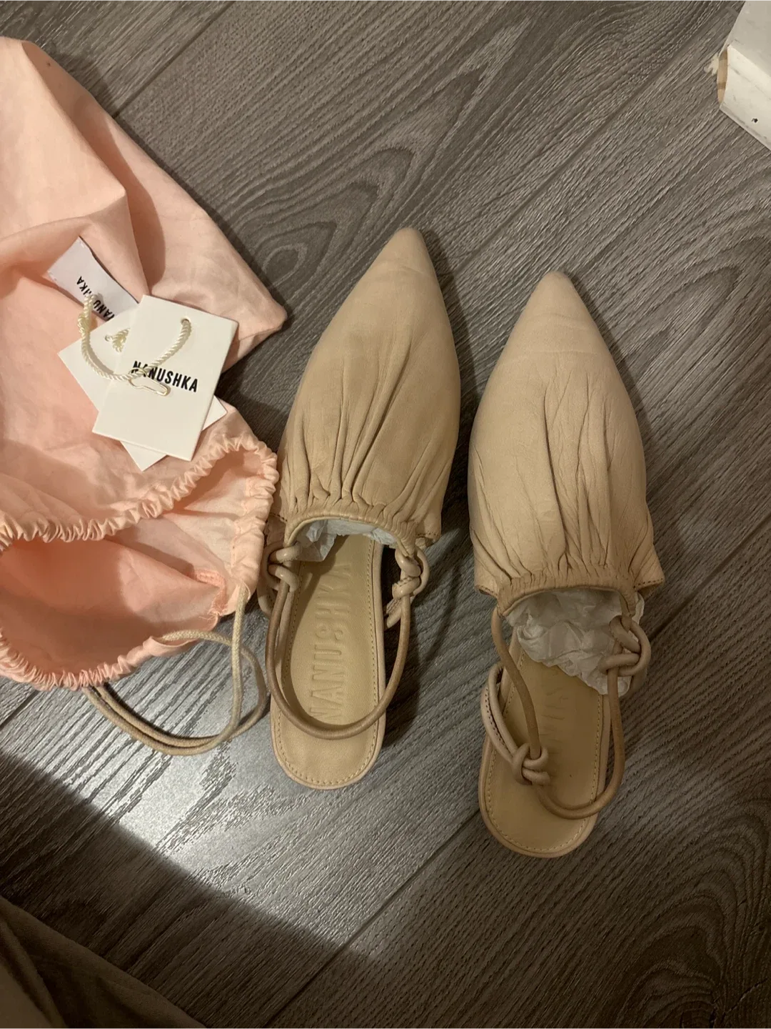 Nanushka Women's Beige Heels - Size 37 image indicator(4)