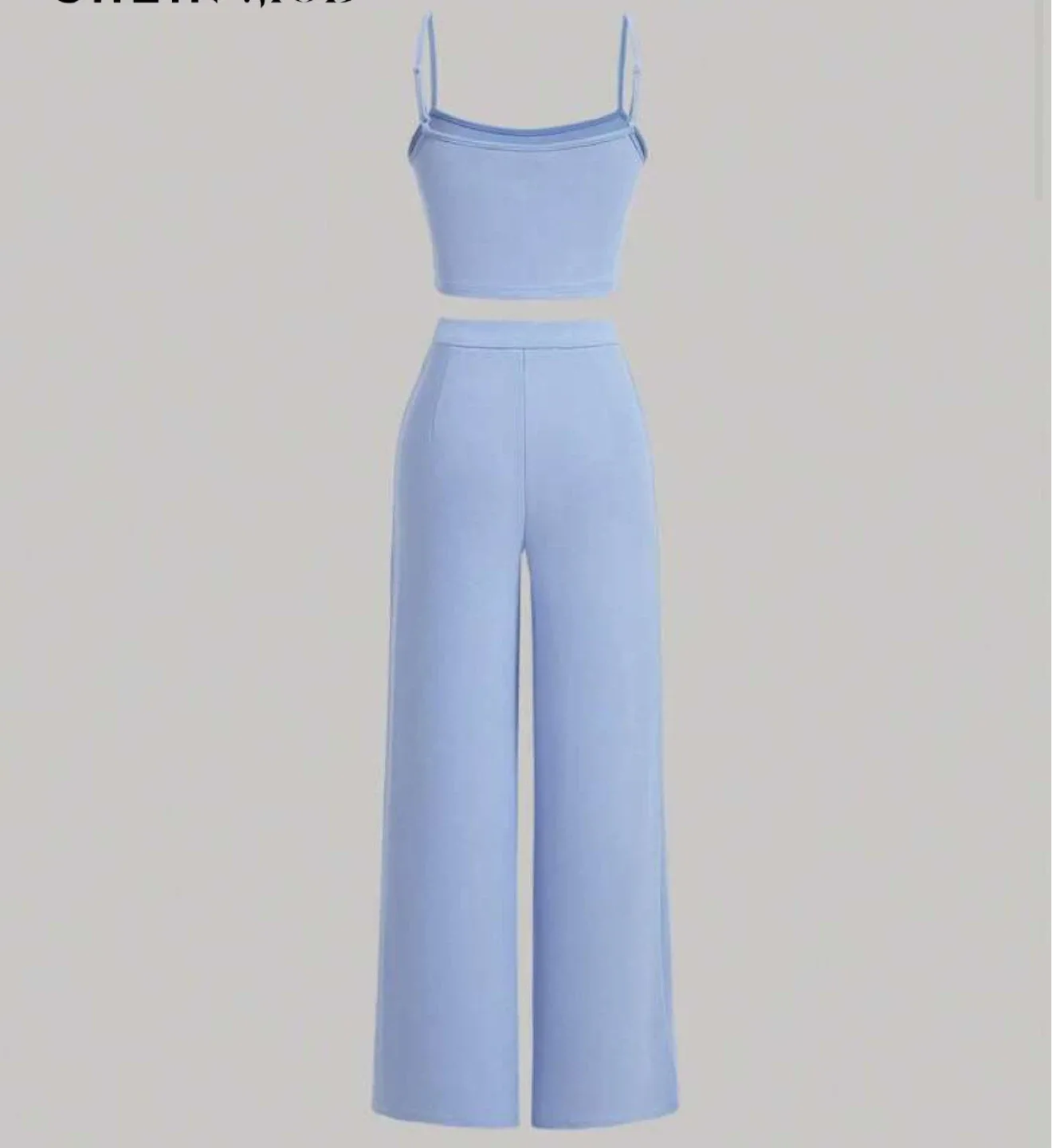 Blue Two-Piece Co-Ord Pants Set image indicator(2)