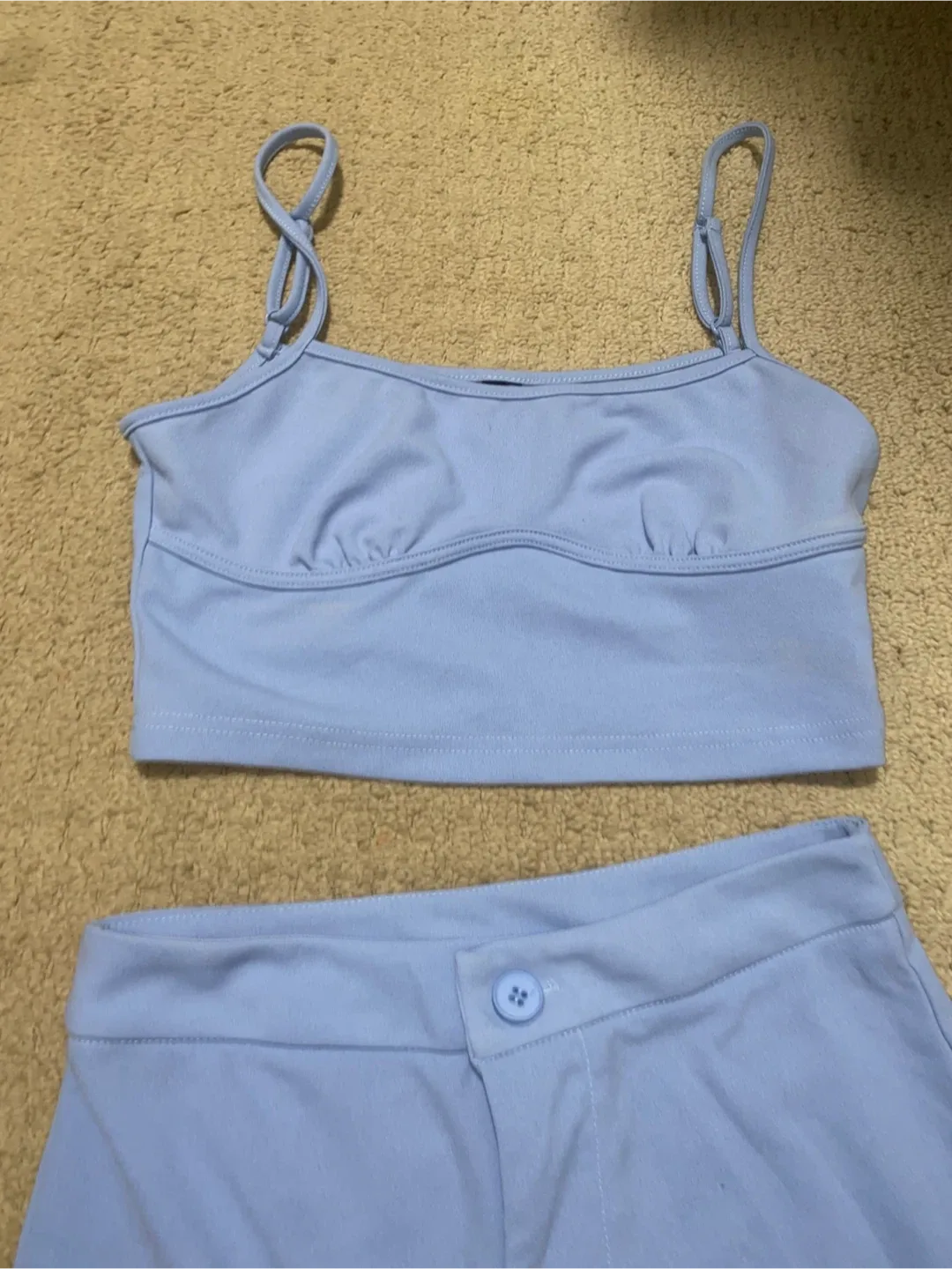 Blue Two-Piece Co-Ord Pants Set image indicator(7)