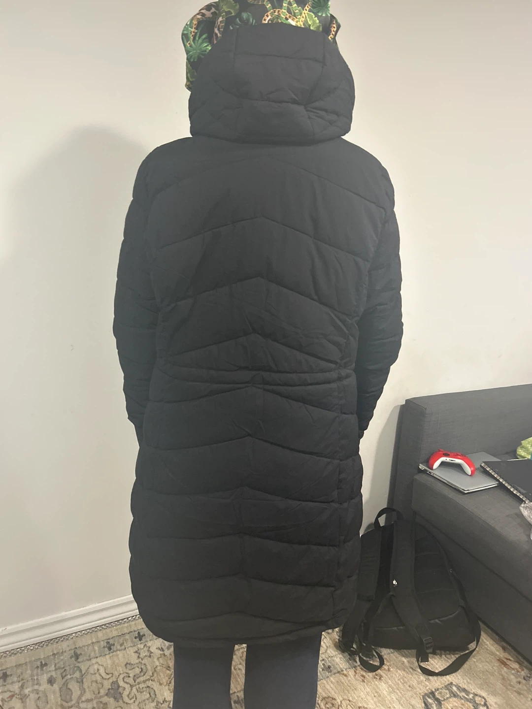 Black Puffer Coat - photo 3