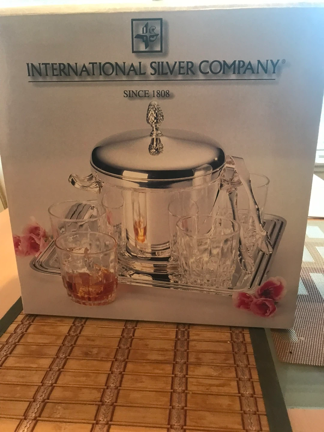 Ice Bucket Set with tray and whisky glasses - photo 3