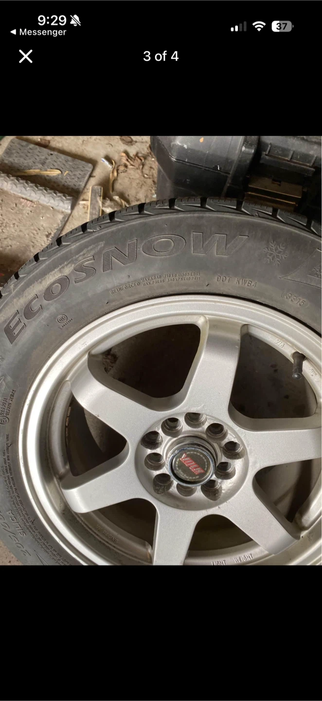 Set of 4 ECOSNOU Winter Tires 205/60R16 - photo 3