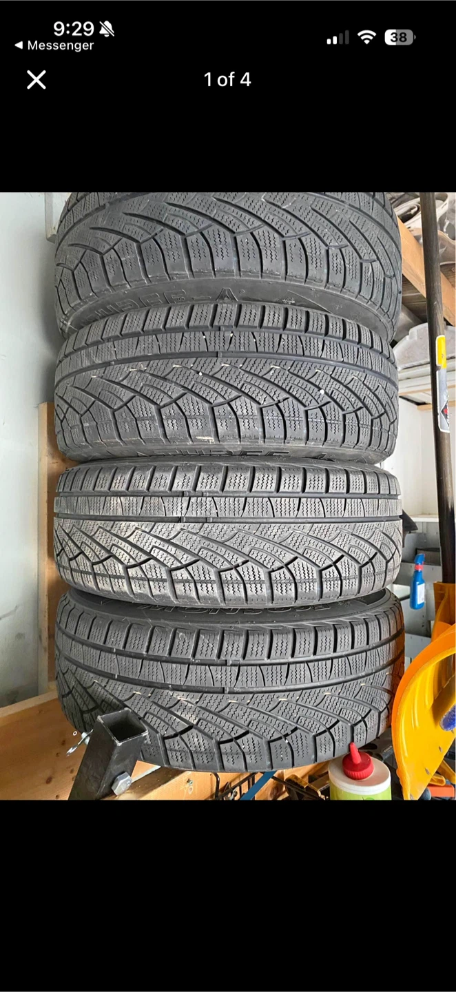 Set of 4 ECOSNOU Winter Tires 205/60R16