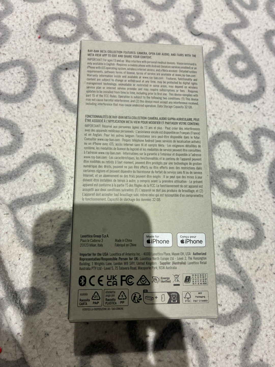 Ray-Ban Meta Wayfarer Smart Glasses - Matte Black - photo 2