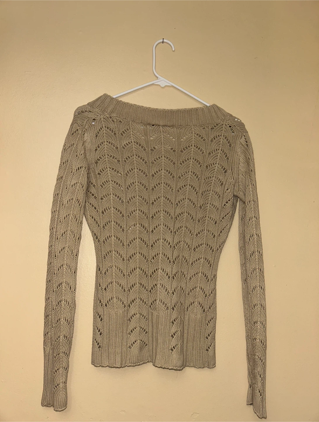 Vintage b.u.m. equipment loose knit beige medium sweater - photo 2