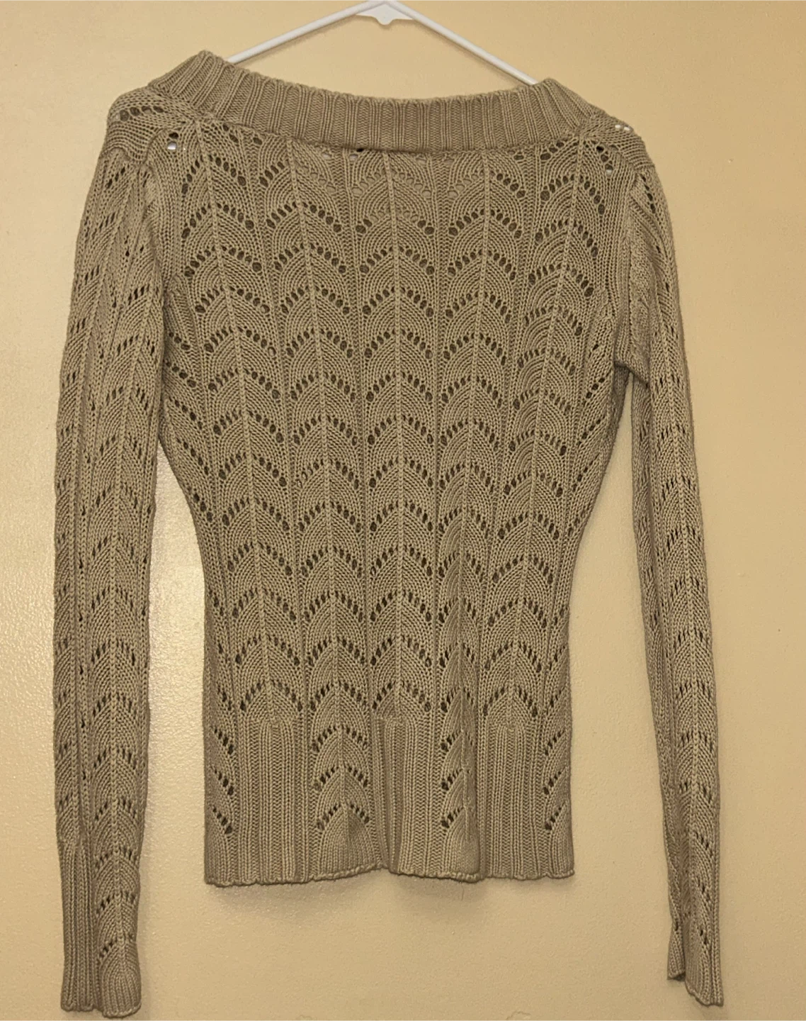 Vintage b.u.m. equipment loose knit beige medium sweater - photo 4