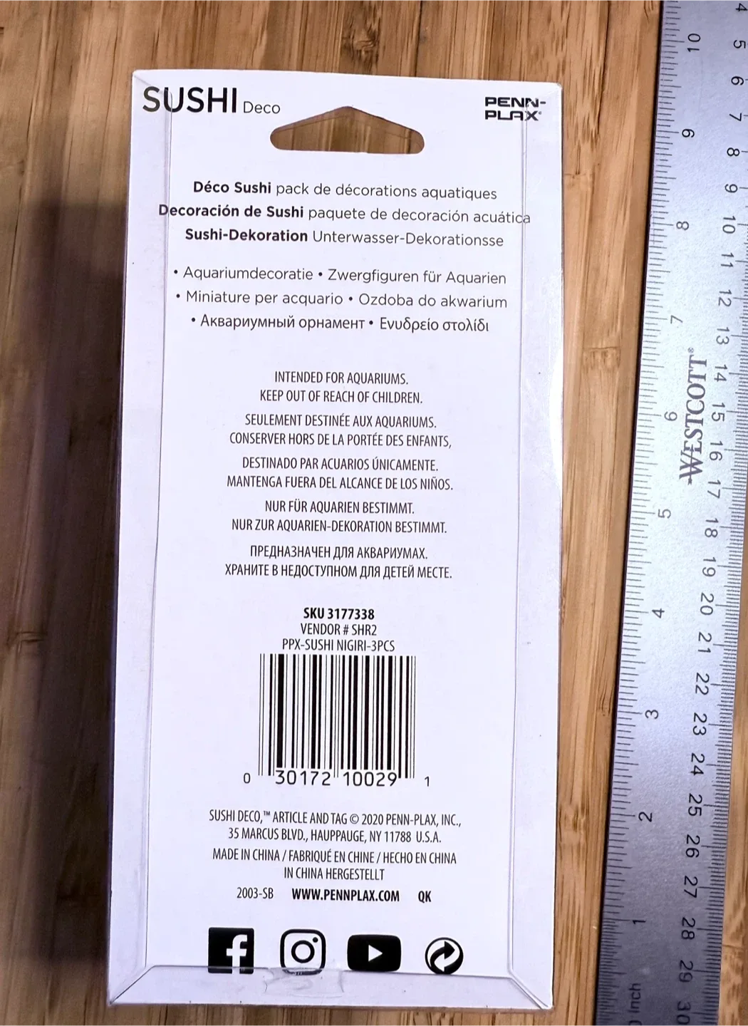 Penn-Plax Sushi Deco Aquarium Decoration - New image indicator(2)