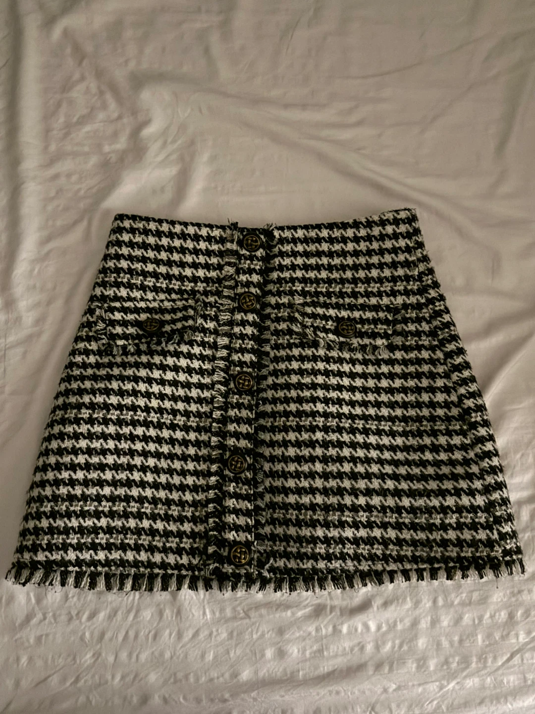 Houndstooth Mini Skirt
