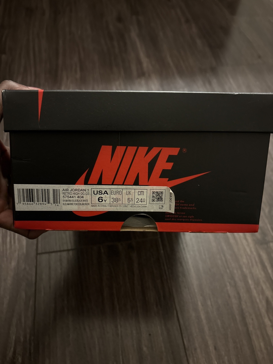 Nike Air Jordan 1 Retro High OG Marina Blue - Size 6Y - photo 2