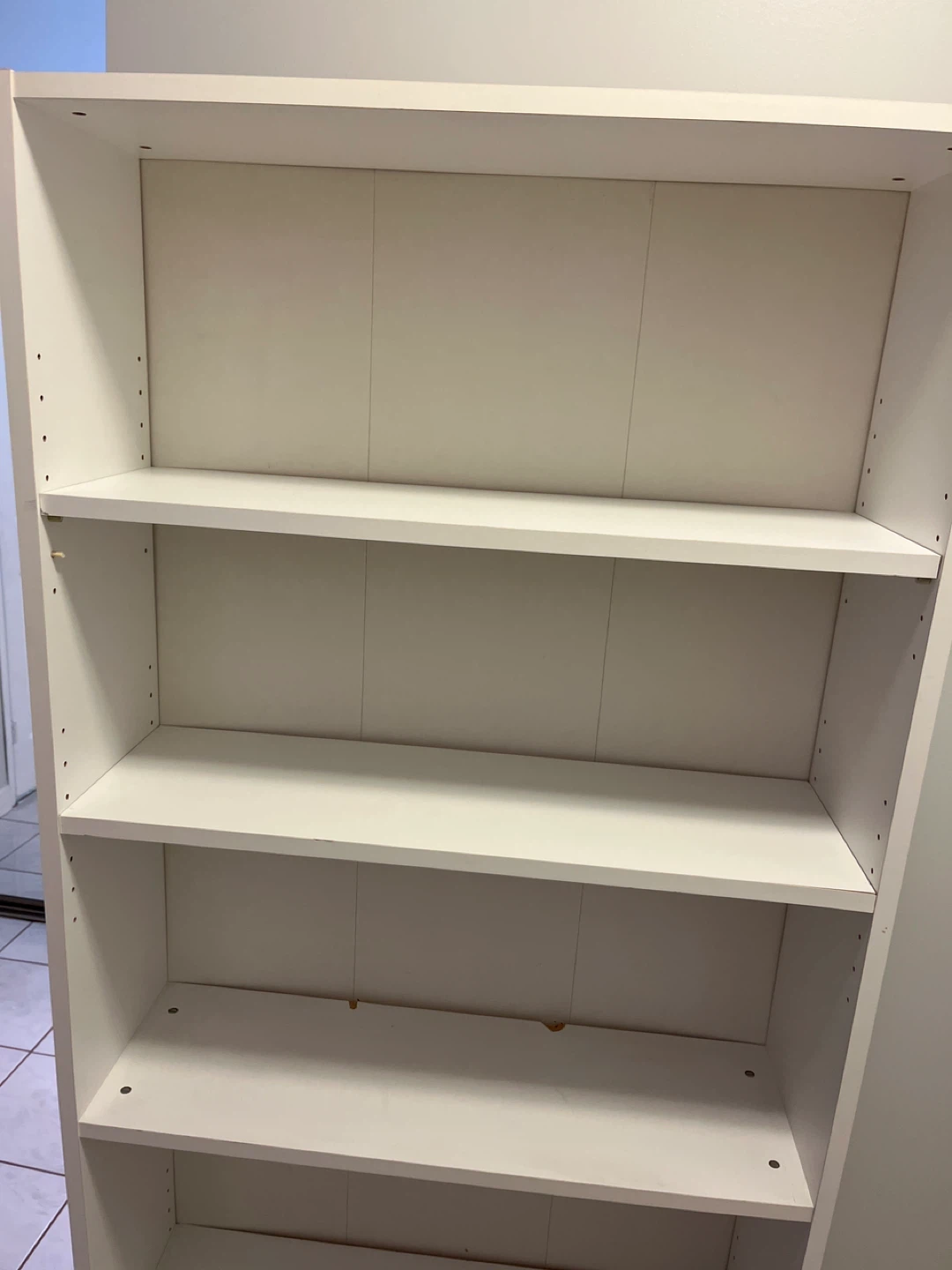 White Bookcase with Adjustable Shelves - photo 5