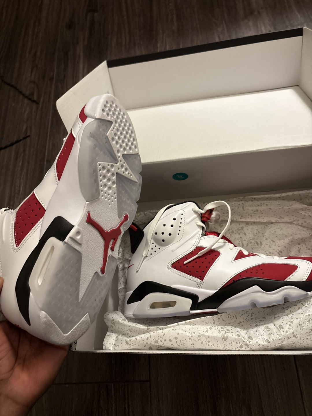Air Jordan 6 Retro Carmine (Size 7) - photo 3
