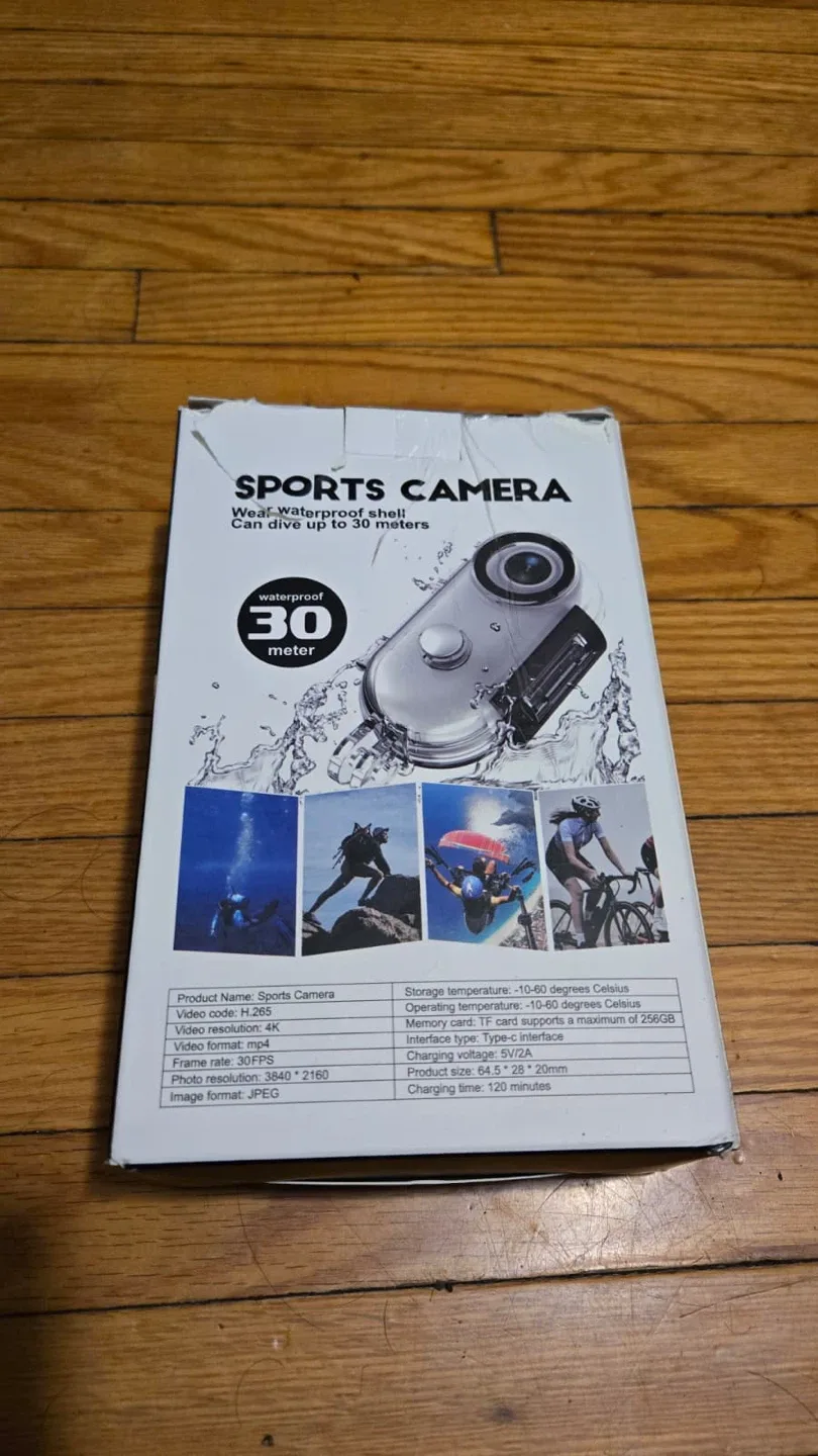 New Sports Camera 4K WiFi H.265 - Black image indicator(2)