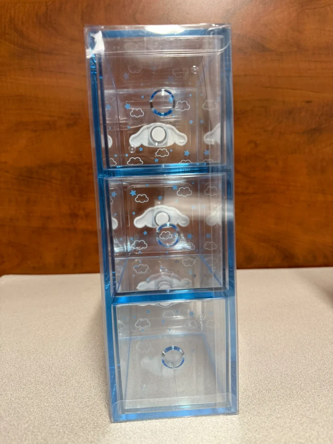 Sanrio Cinnamoroll 3 Drawer Acrylic Jewelry Box - NEW! image indicator(3)