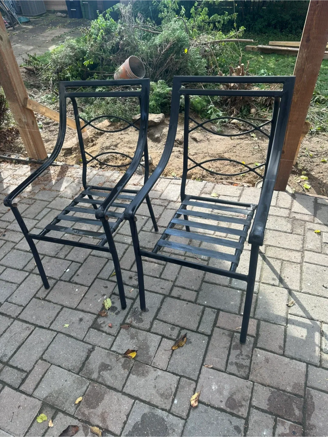 Metal Outdoor Patio Chairs - Set of 6 thumbnail
