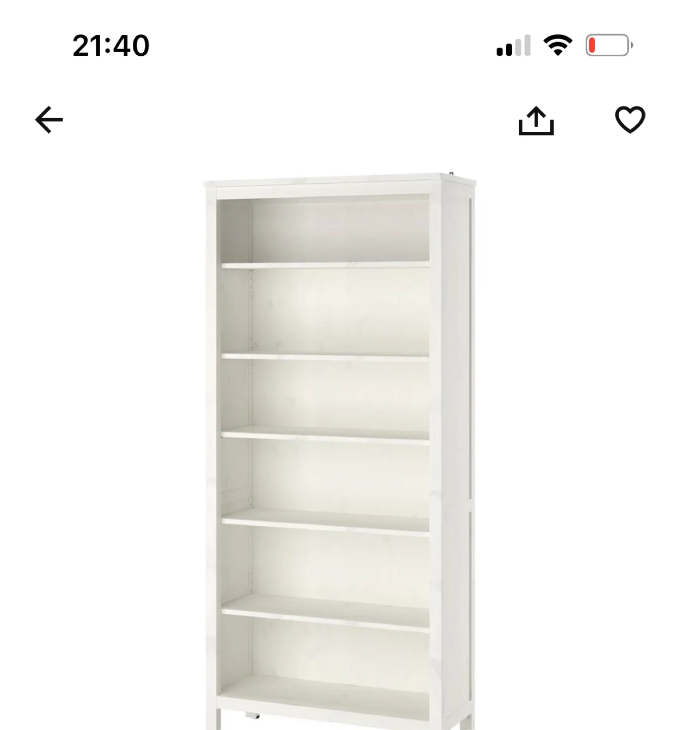 IKEA Billy White Bookcase