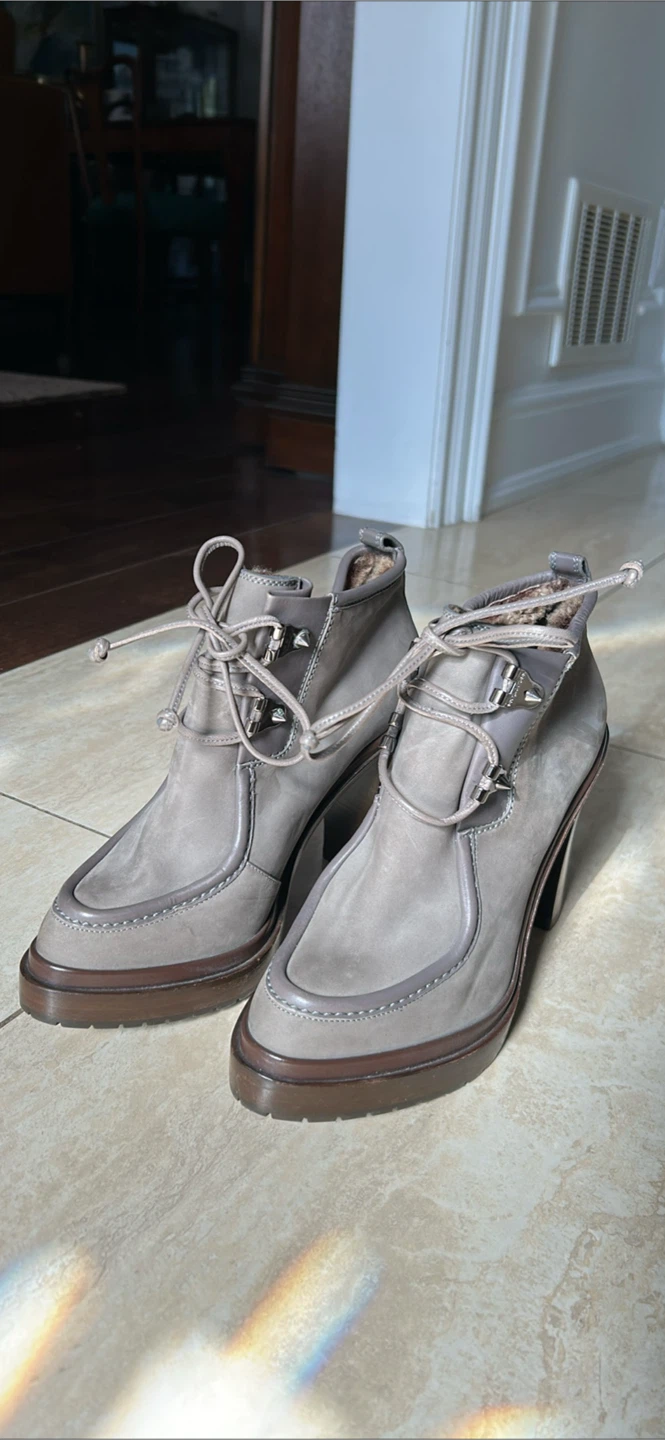 Sergio Rossi Grey Ankle Boots - photo 2